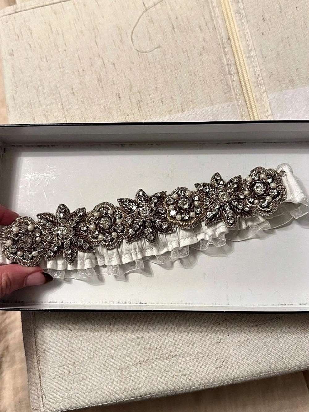 La Gartier Custom Bridal Beaded Garters